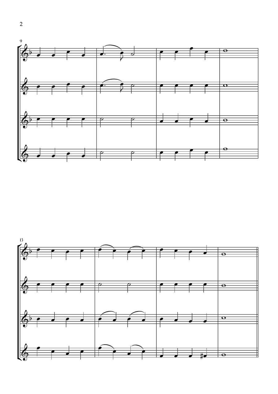 Onward, Christian Soldiers (Saxophone Quartet) Saxophone Quartet scores gallery preview page 2
