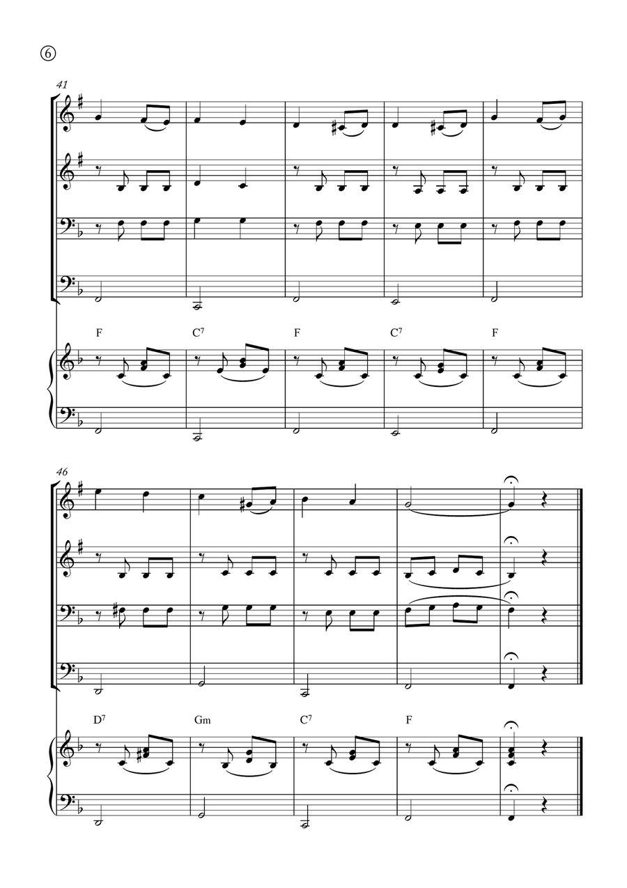 Melody in F Melody in F Brass Quartet scores gallery preview page 6