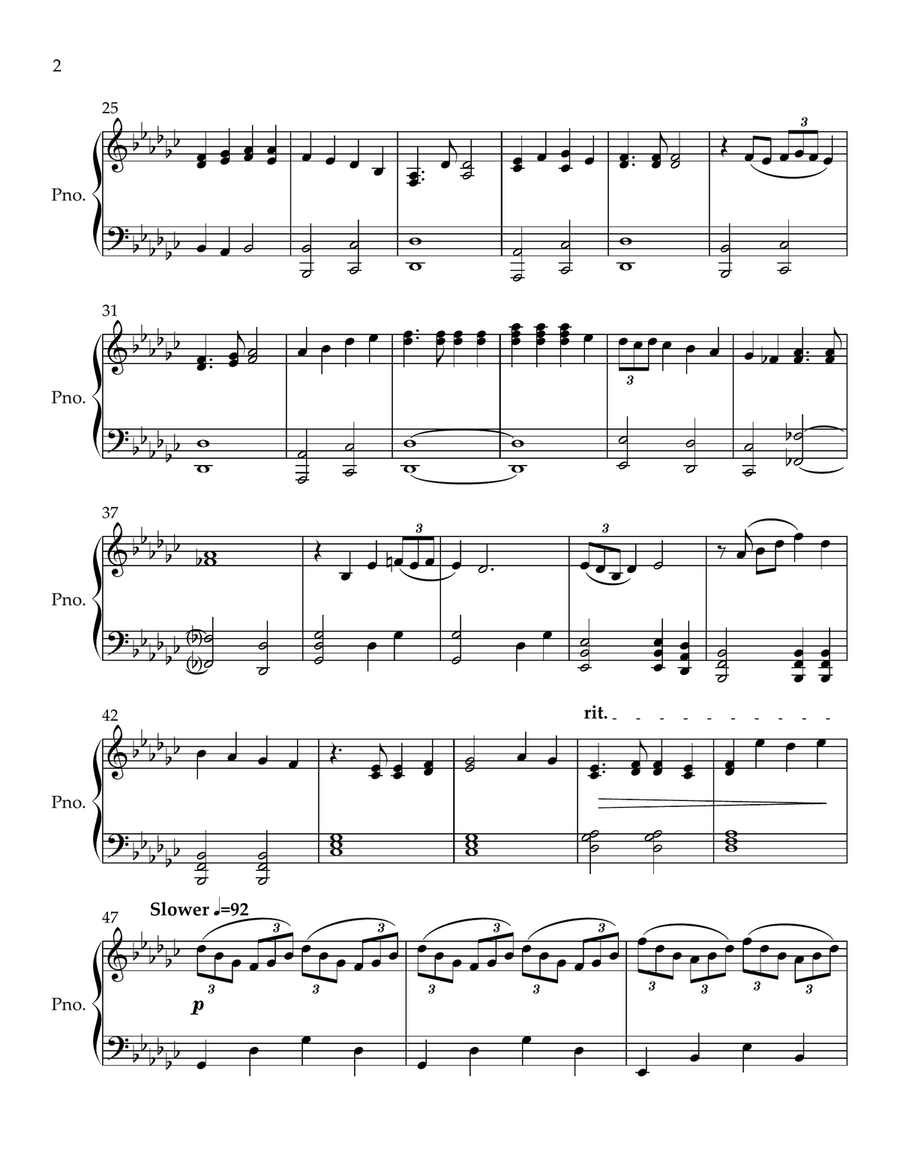 All I Ever Wanted (With Queen's Reprise) Piano Solo scores gallery preview page 2