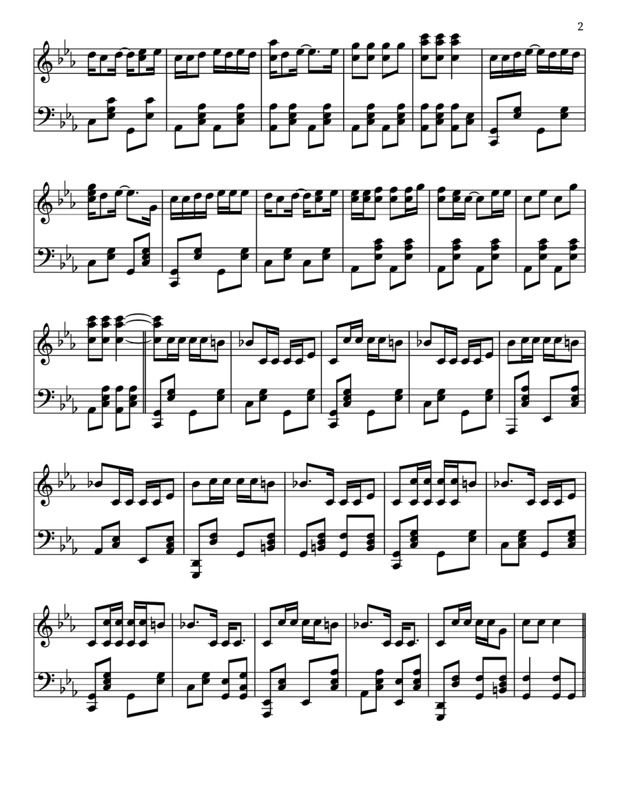 Can't Hold Us Down Can't Hold Us Down Piano Solo scores gallery preview page 2
