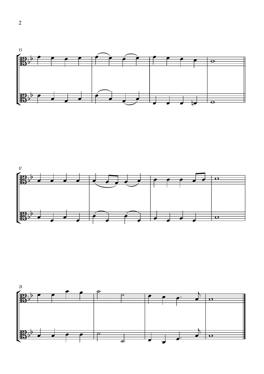 Onward, Christian Soldiers (Viola Duet) String Duet scores gallery preview page 2