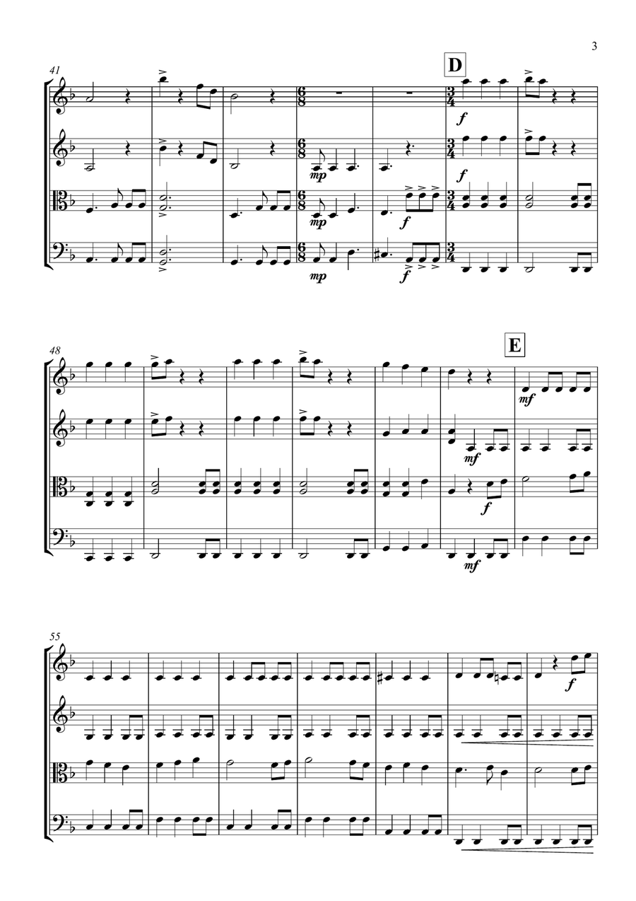 Pirates Of The Caribbean Pirates Of The Caribbean String Quartet scores gallery preview page 6