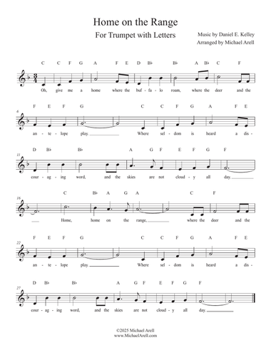Home On The Range for Trumpet