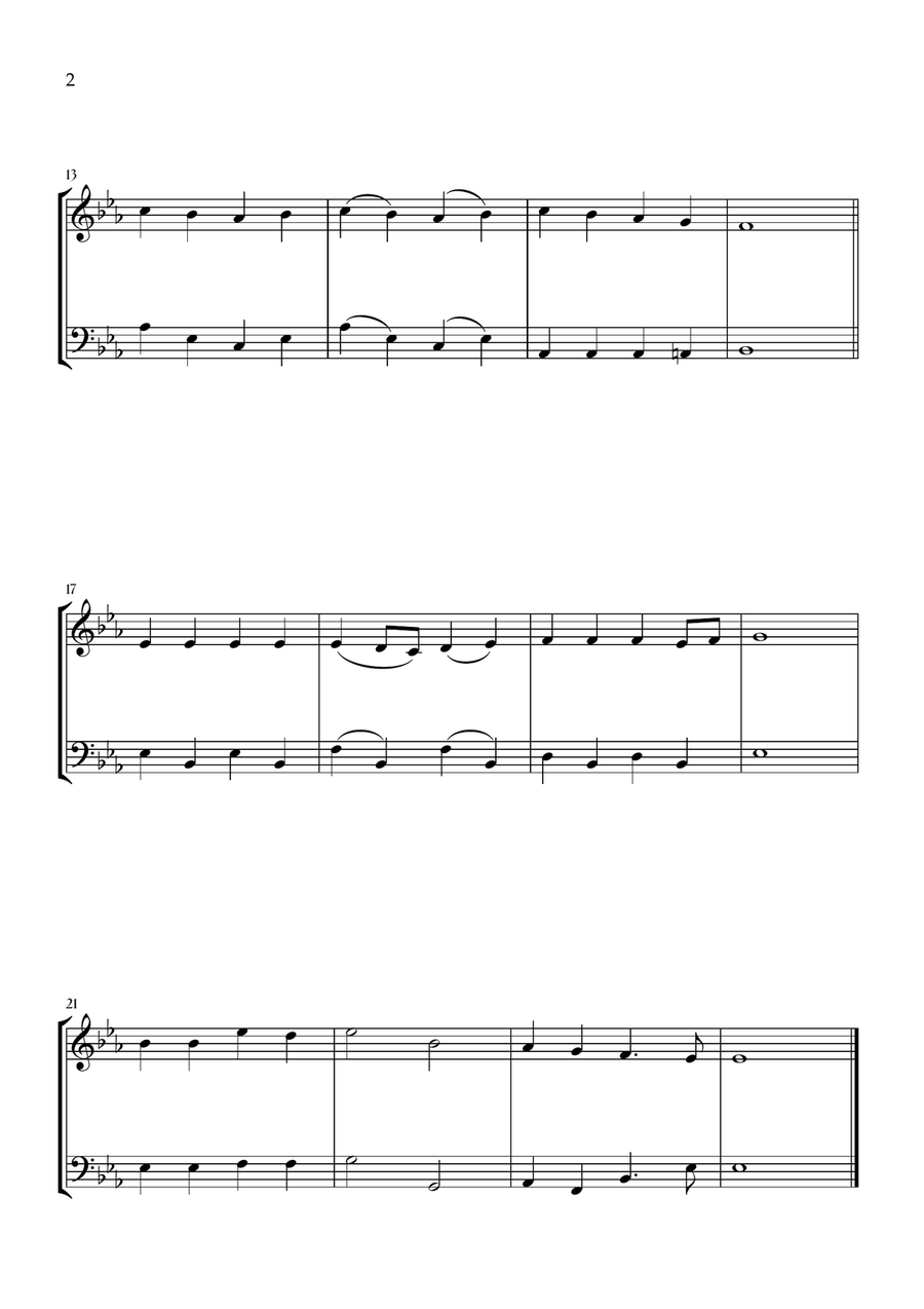 Onward, Christian Soldiers (Violin and Trombone) Trombone scores gallery preview page 2