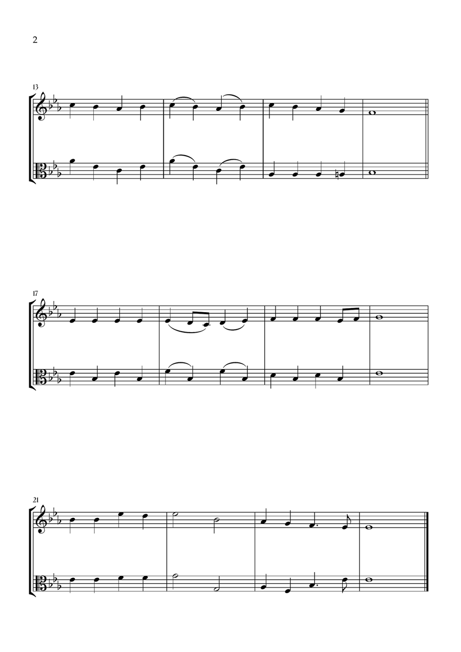 Onward, Christian Soldiers (Flute and Viola) Flute scores gallery preview page 2