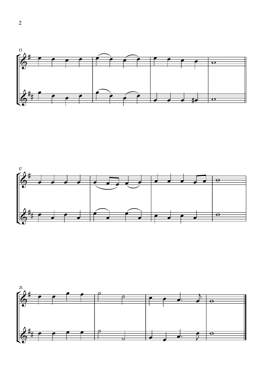 Onward, Christian Soldiers (Saxophone Duet) Woodwind Duet scores gallery preview page 2