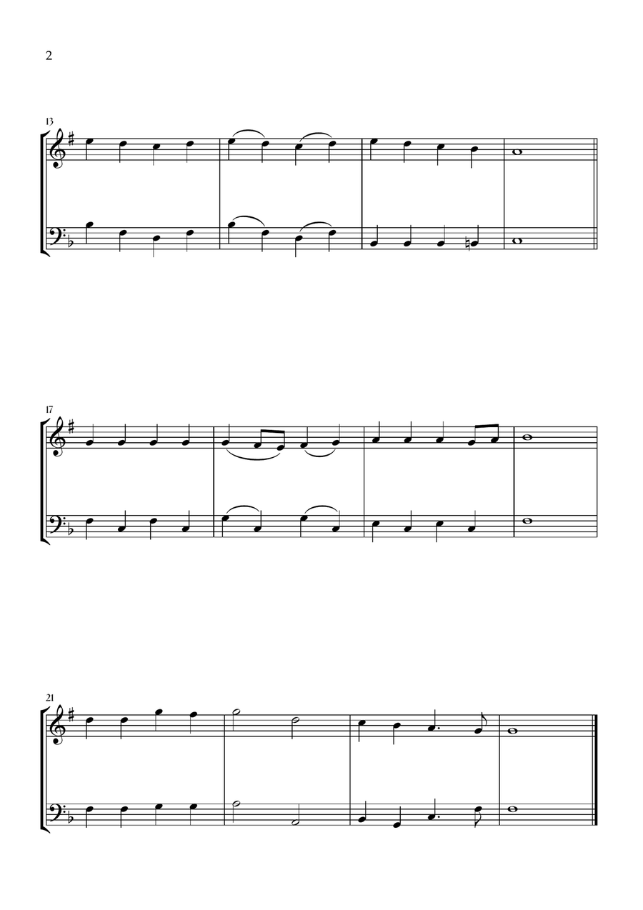 Onward, Christian Soldiers (Trumpet and Tuba) Brass Duet scores gallery preview page 2