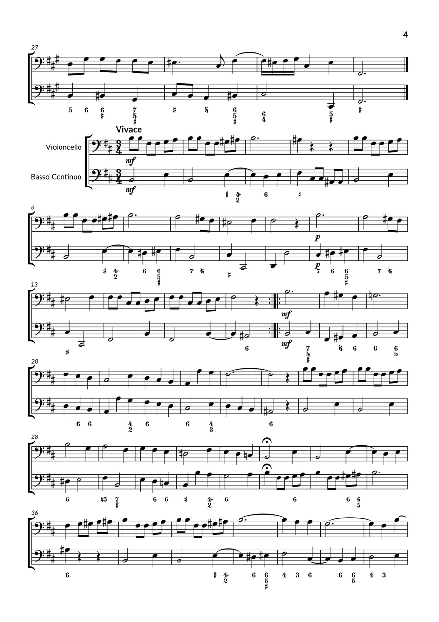 Cello Sonata in B Minor Cello Sonata in B Minor Piano scores gallery preview page 4
