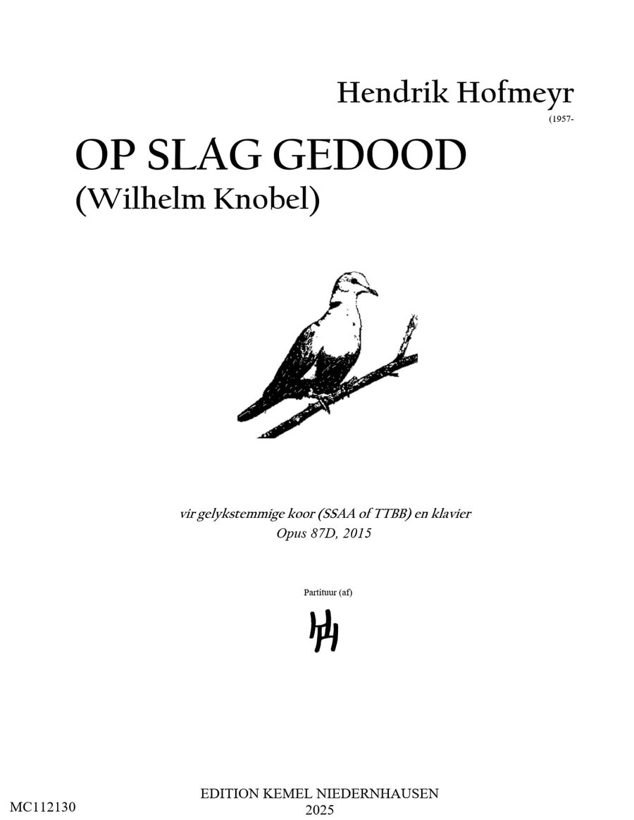 Op slag gedood Op slag gedood Choir scores gallery preview page 1