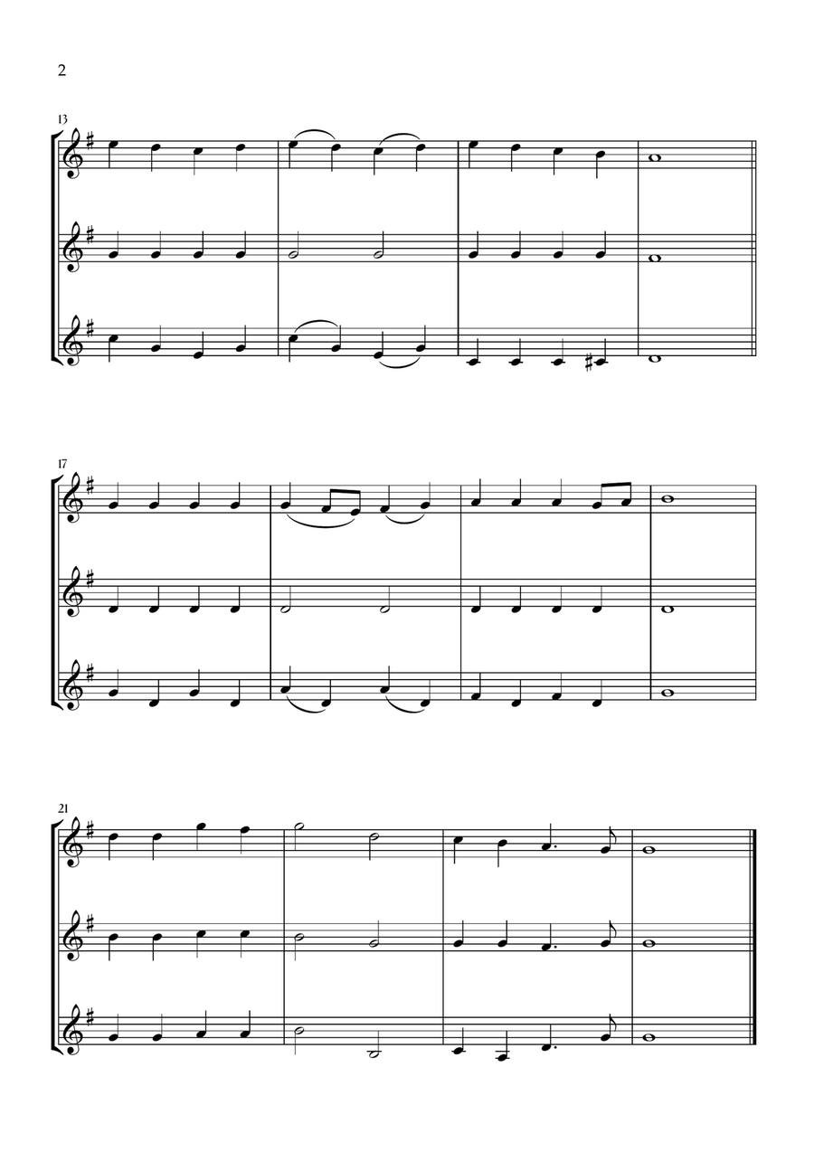 Onward, Christian Soldiers (Clarinet Trio) Clarinet Trio scores gallery preview page 2