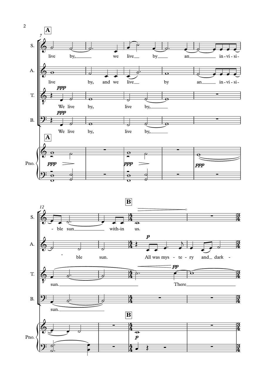 The Wonders We Seek Without Us (Vocal Score) 4-Part scores gallery preview page 2