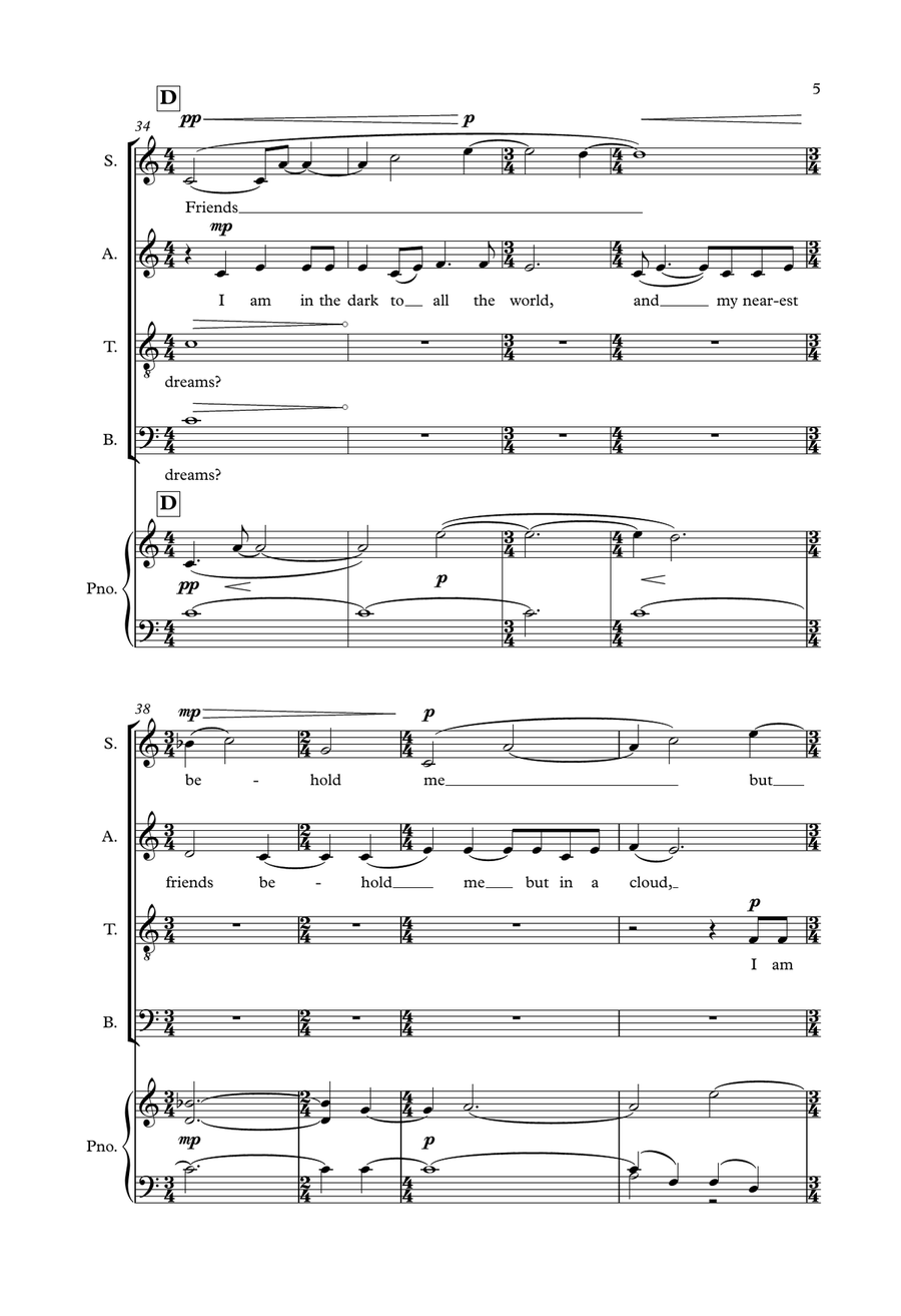 The Wonders We Seek Without Us (Vocal Score) 4-Part scores gallery preview page 5