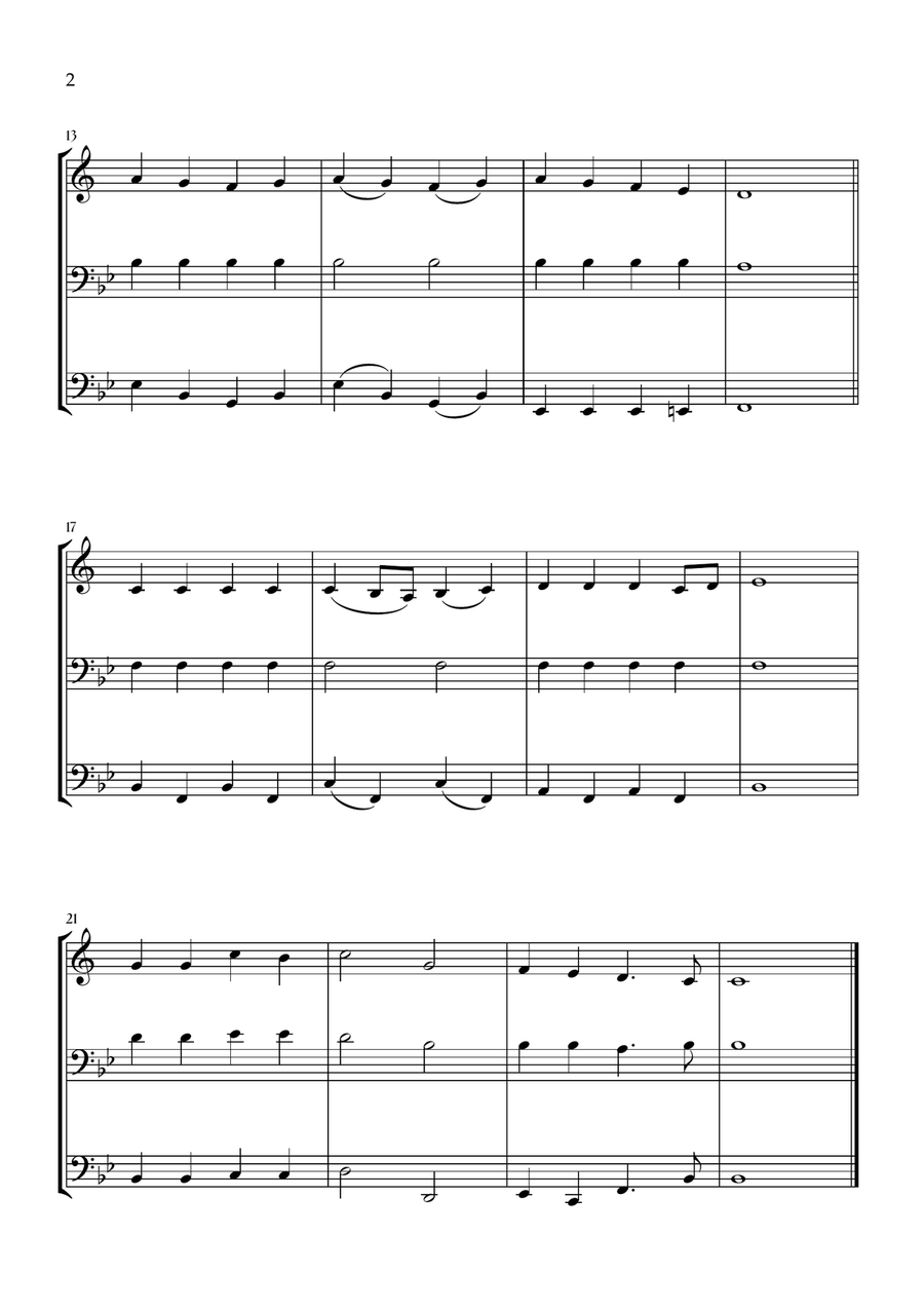 Onward, Christian Soldiers (Brass Trio) Brass Trio scores gallery preview page 2