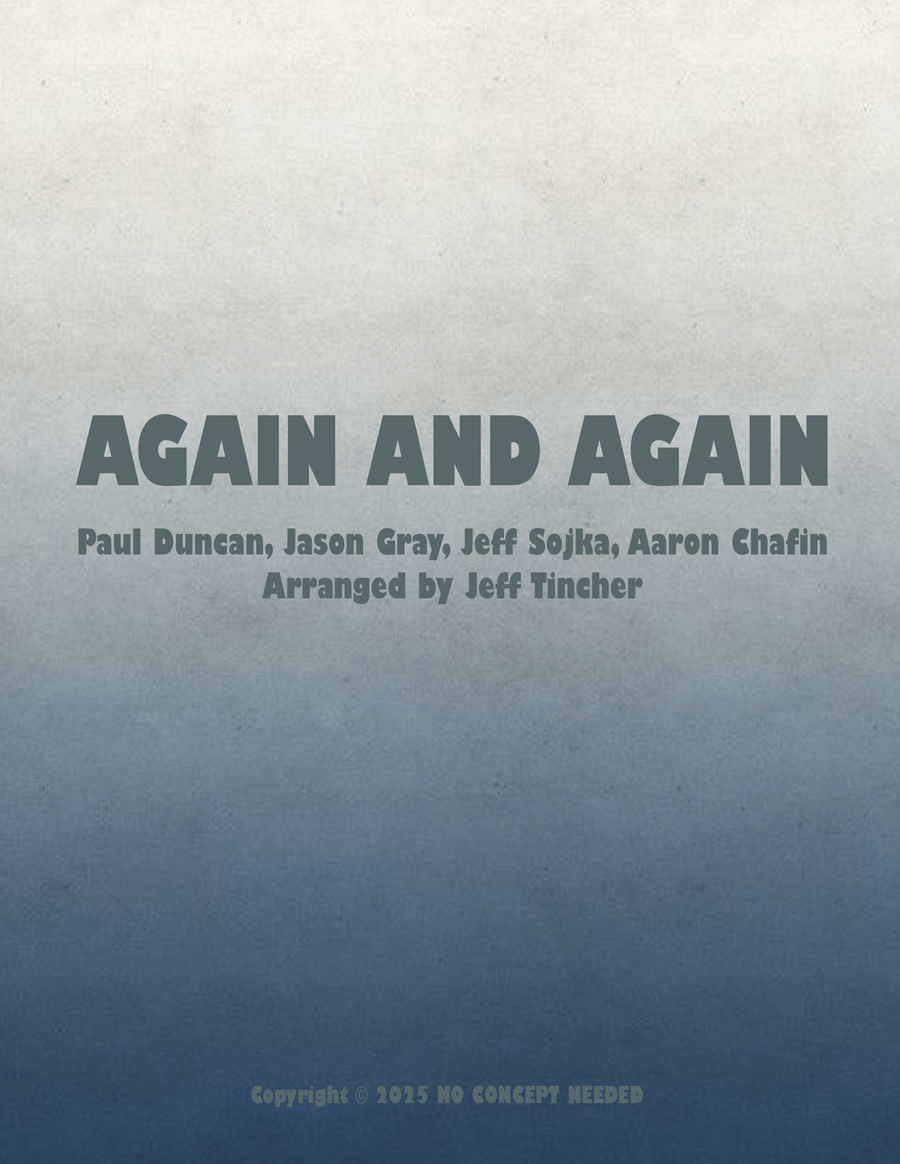 Again And Again Piano, Vocal scores gallery preview page 1