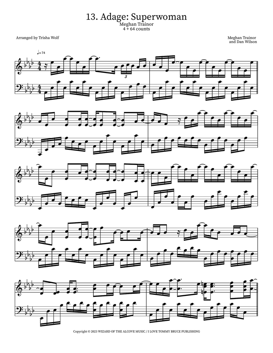 Superwoman Superwoman Piano Solo scores gallery preview page 1