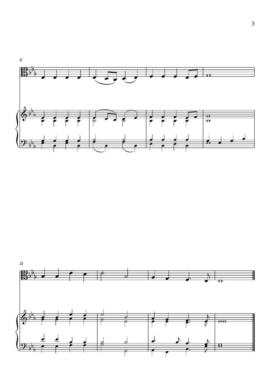 Onward, Christian Soldiers (Viola and Piano) Piano scores gallery preview page 3