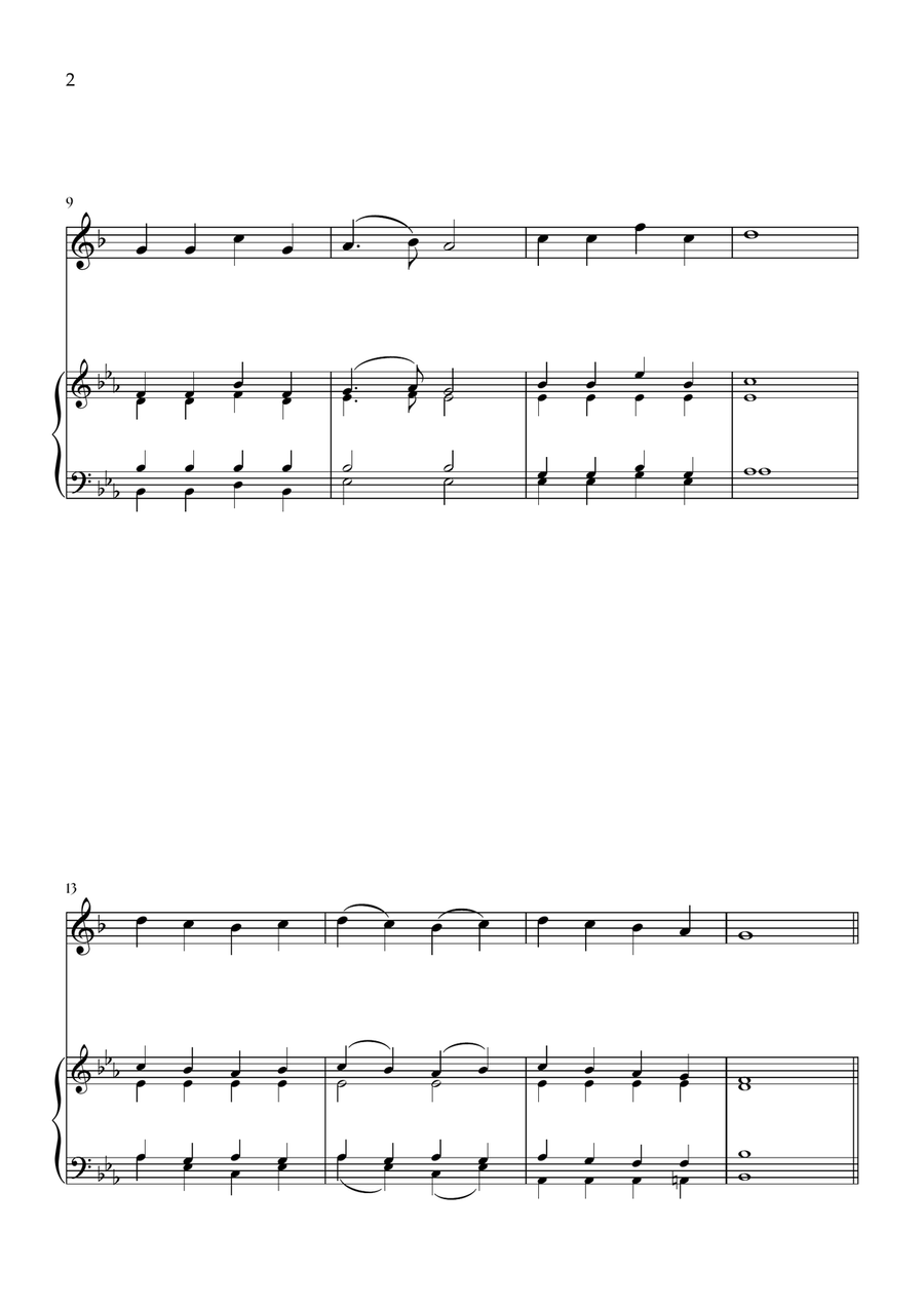 Onward, Christian Soldiers (Clarinet and Piano) B-Flat Clarinet scores gallery preview page 2