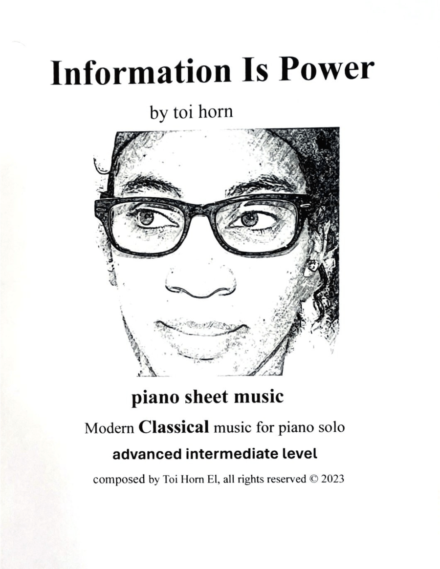 Information Is Power Information Is Power Piano Solo scores gallery preview page 1