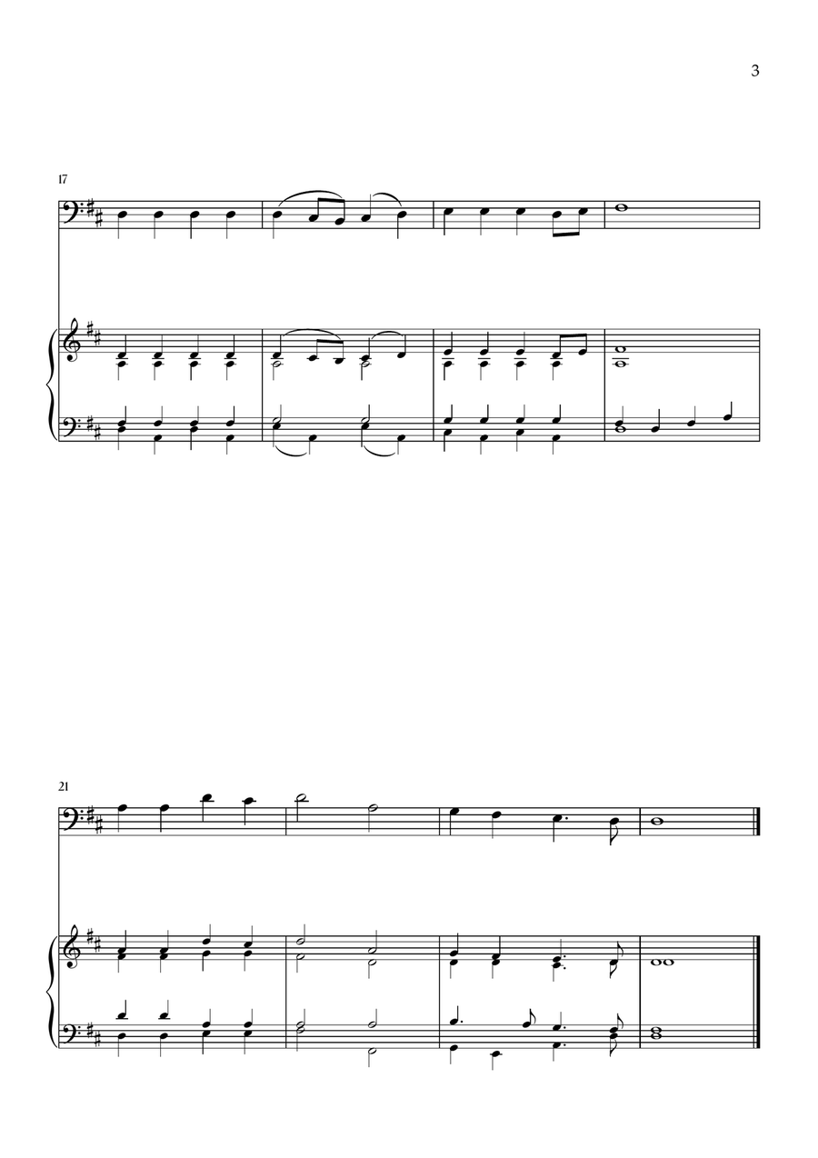 Onward, Christian Soldiers (Bassoon and Piano) Bassoon Solo scores gallery preview page 3