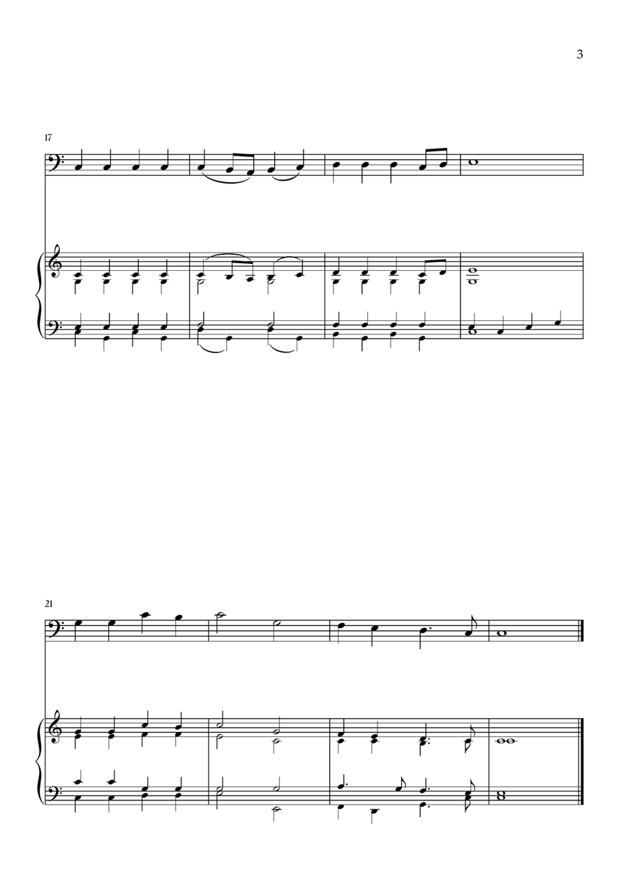 Onward, Christian Soldiers (Tuba and Piano) Piano Accompaniment scores gallery preview page 3