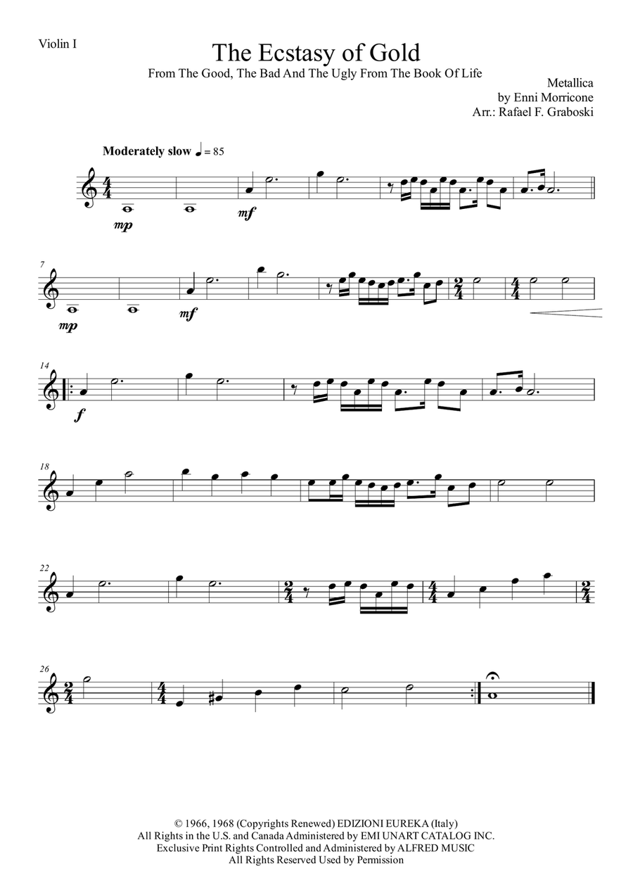 The Ecstasy Of Gold The Ecstasy Of Gold Chamber Music scores gallery preview page 5