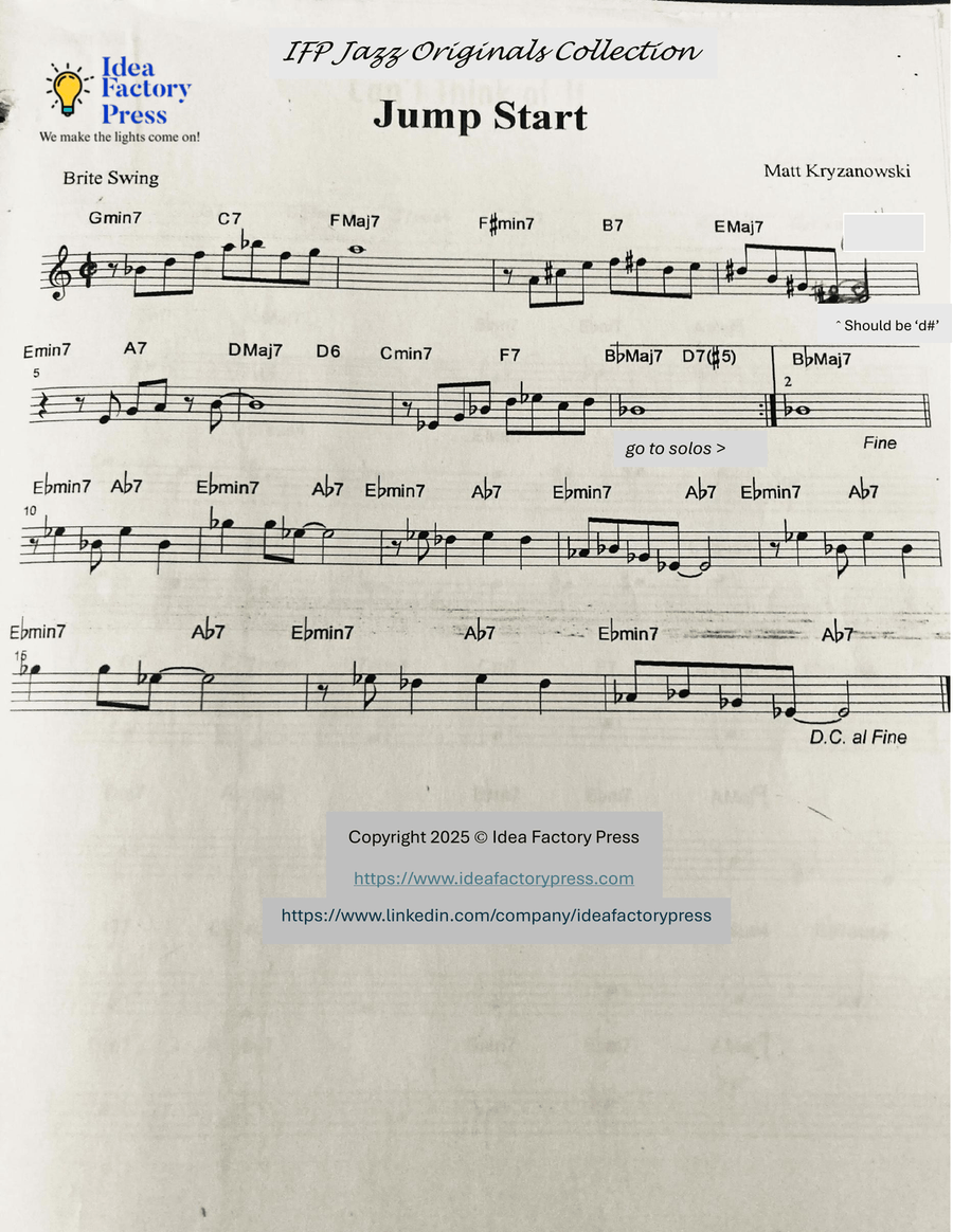 Jump Start Jump Start Piano scores gallery preview page 1