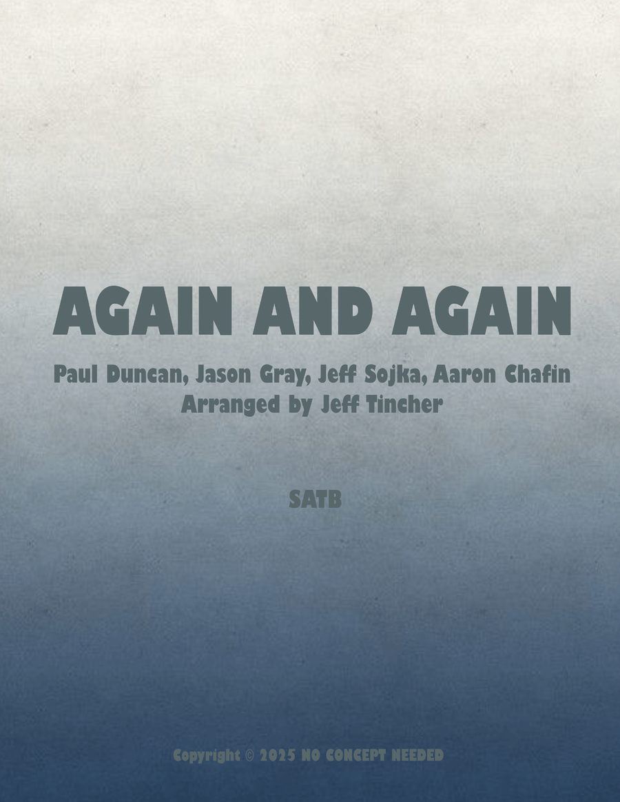 Again And Again 4-Part scores gallery preview page 1