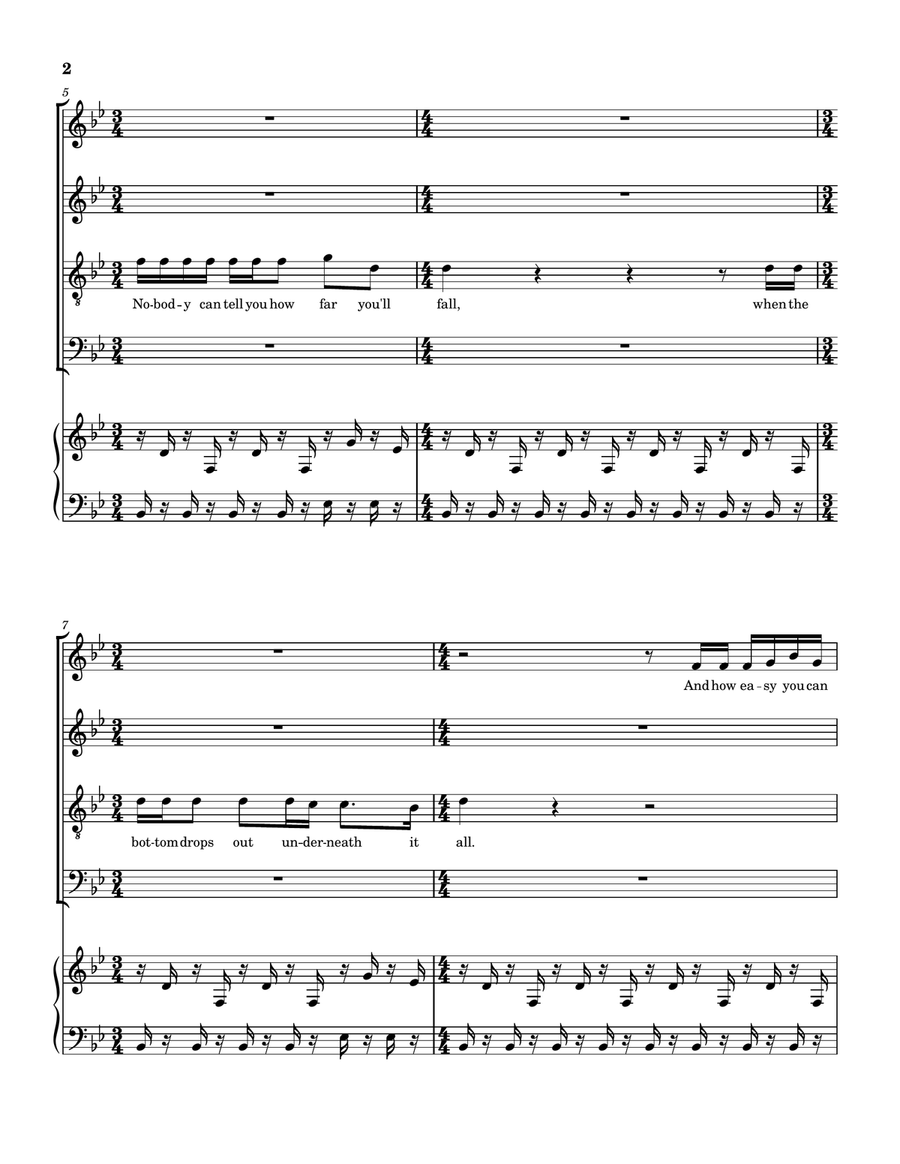 Again And Again 4-Part scores gallery preview page 3