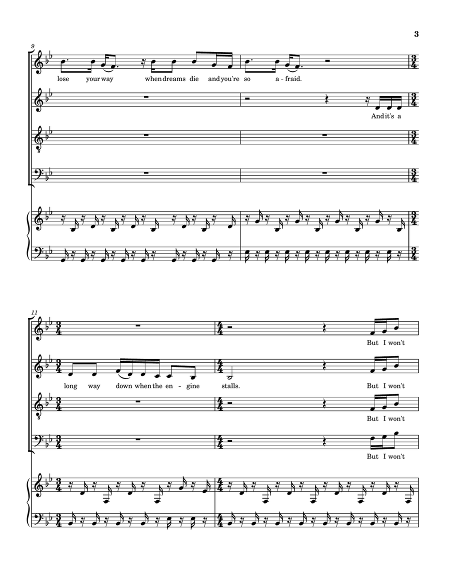Again And Again 4-Part scores gallery preview page 4