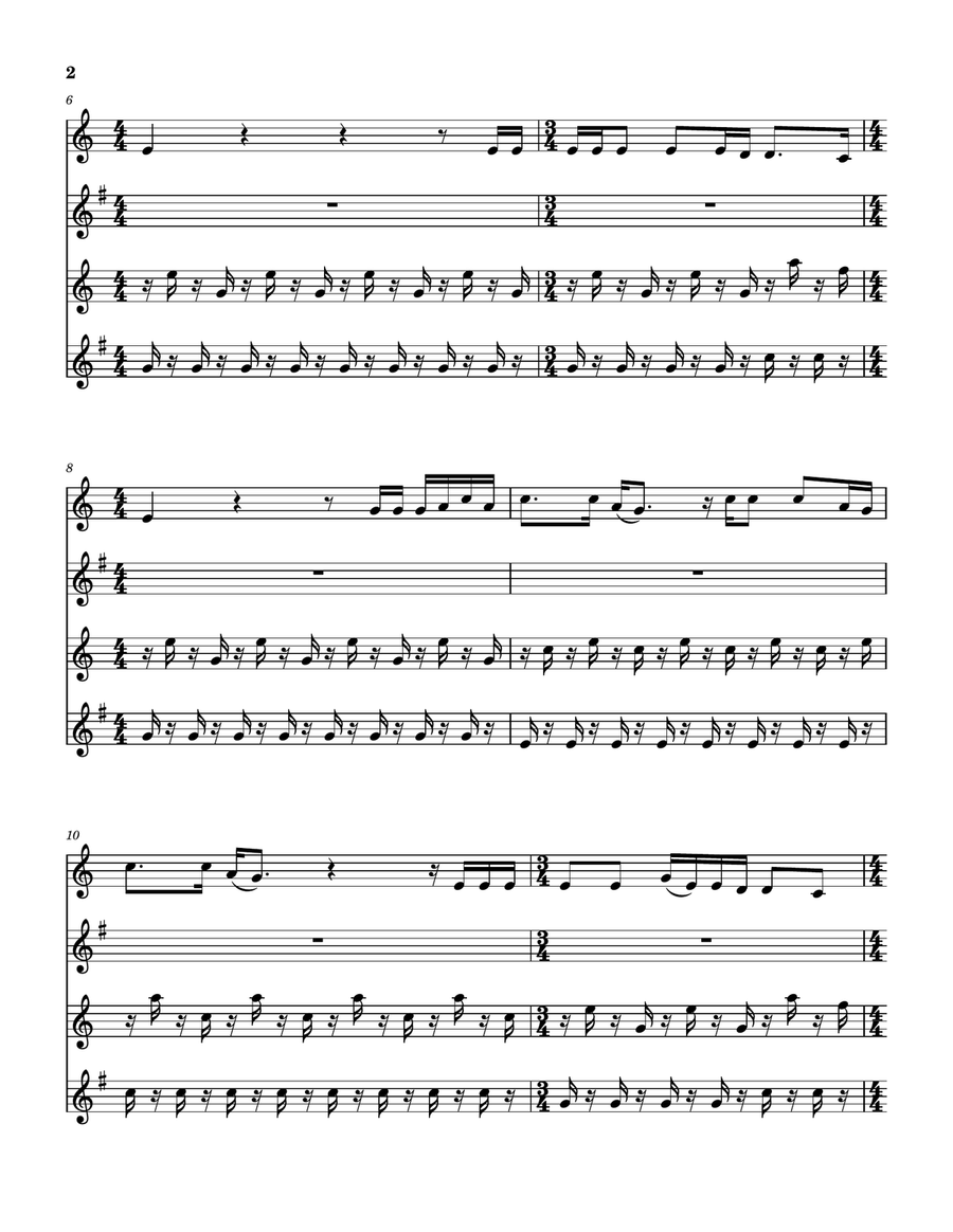 Again And Again Saxophone Quartet scores gallery preview page 3