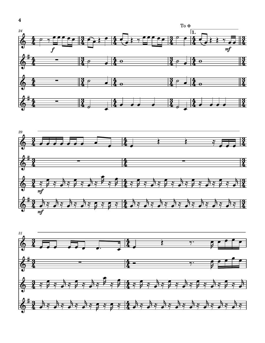 Again And Again Saxophone Quartet scores gallery preview page 5