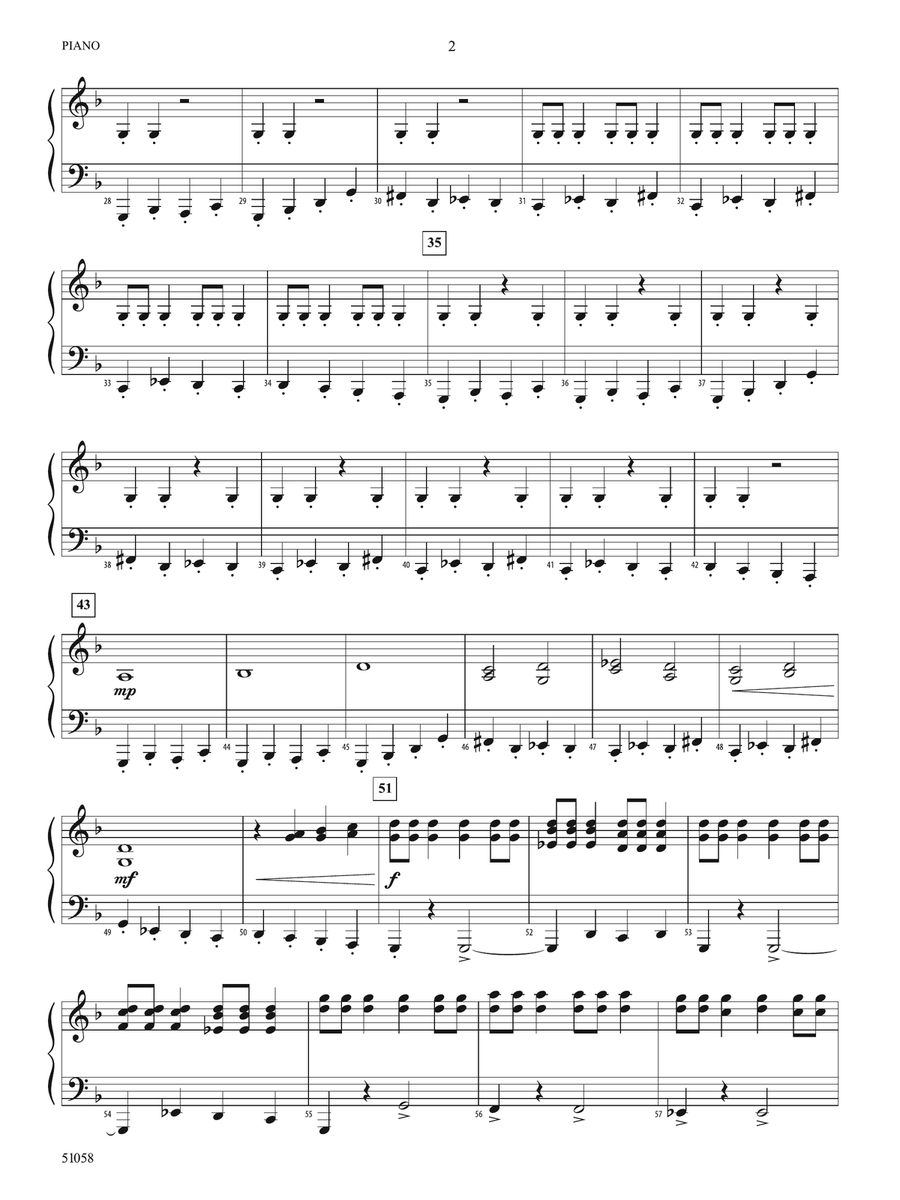 Into the Shadows: Piano Accompaniment Piano Accompaniment scores gallery preview page 2
