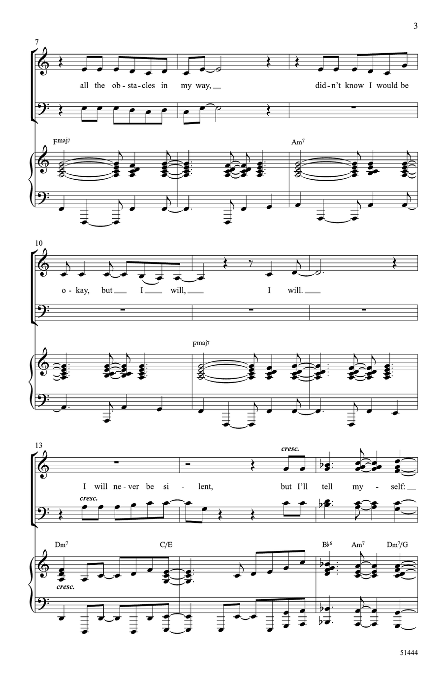 Don't Give Up Don't Give Up Choir scores gallery preview page 2