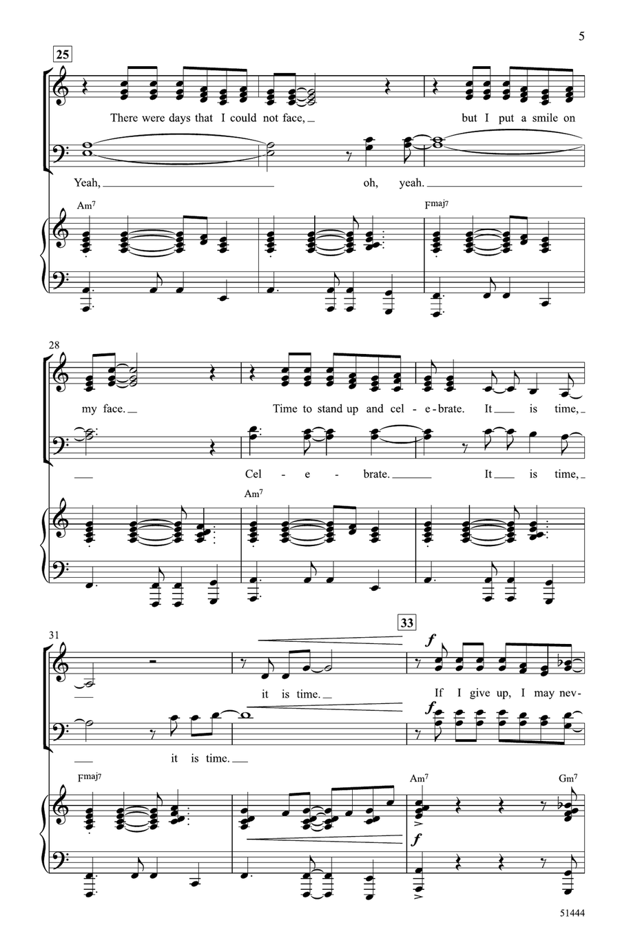 Don't Give Up Don't Give Up Choir scores gallery preview page 4