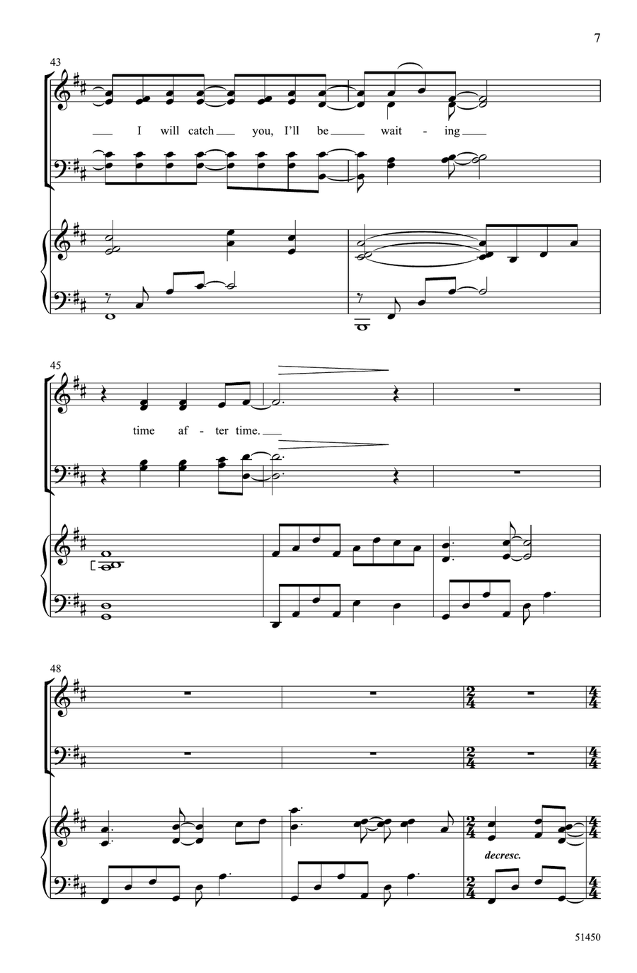 Time After Time Time After Time Choir scores gallery preview page 6