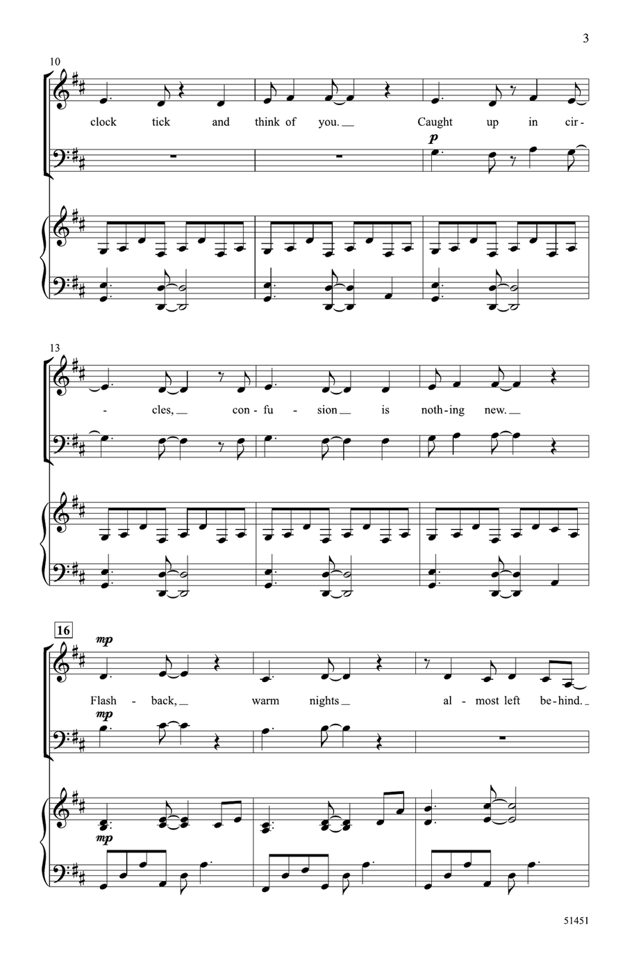 Time After Time Time After Time Choir scores gallery preview page 2