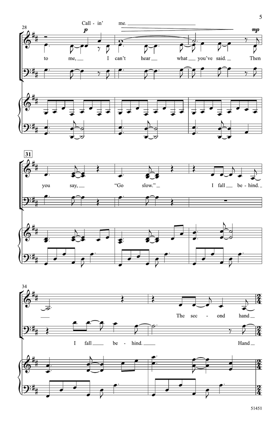 Time After Time Time After Time Choir scores gallery preview page 4