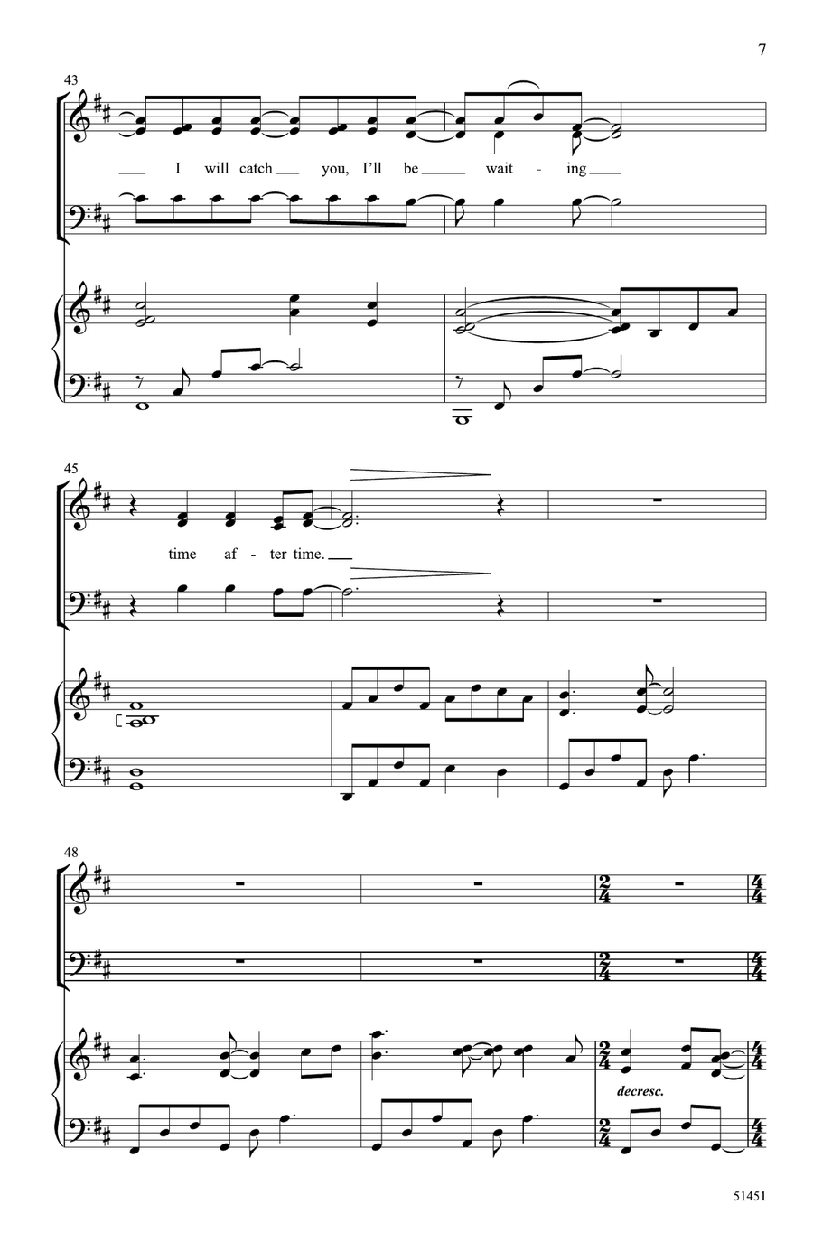 Time After Time Time After Time Choir scores gallery preview page 6