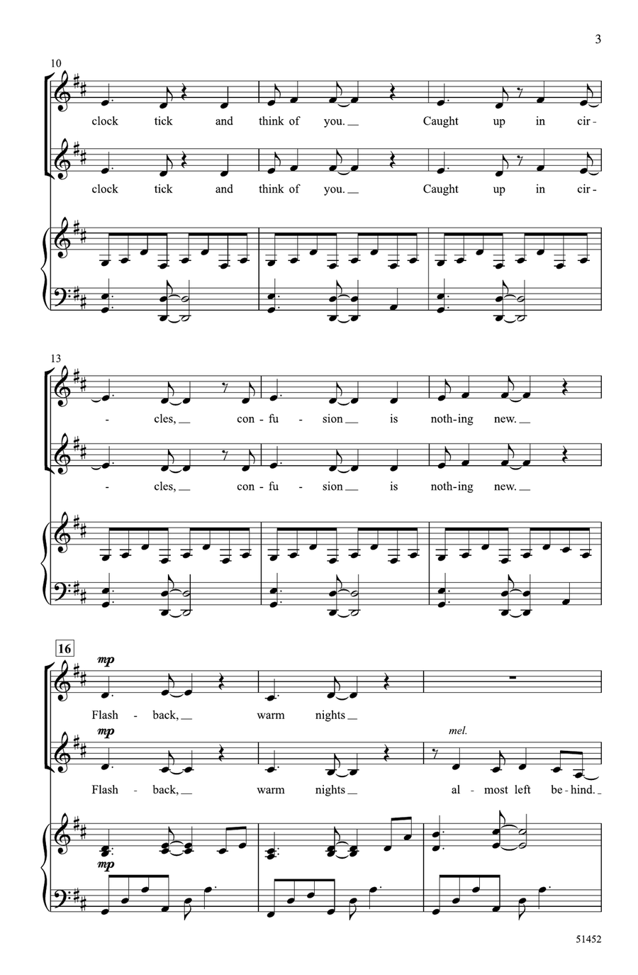 Time After Time Time After Time Choir scores gallery preview page 2