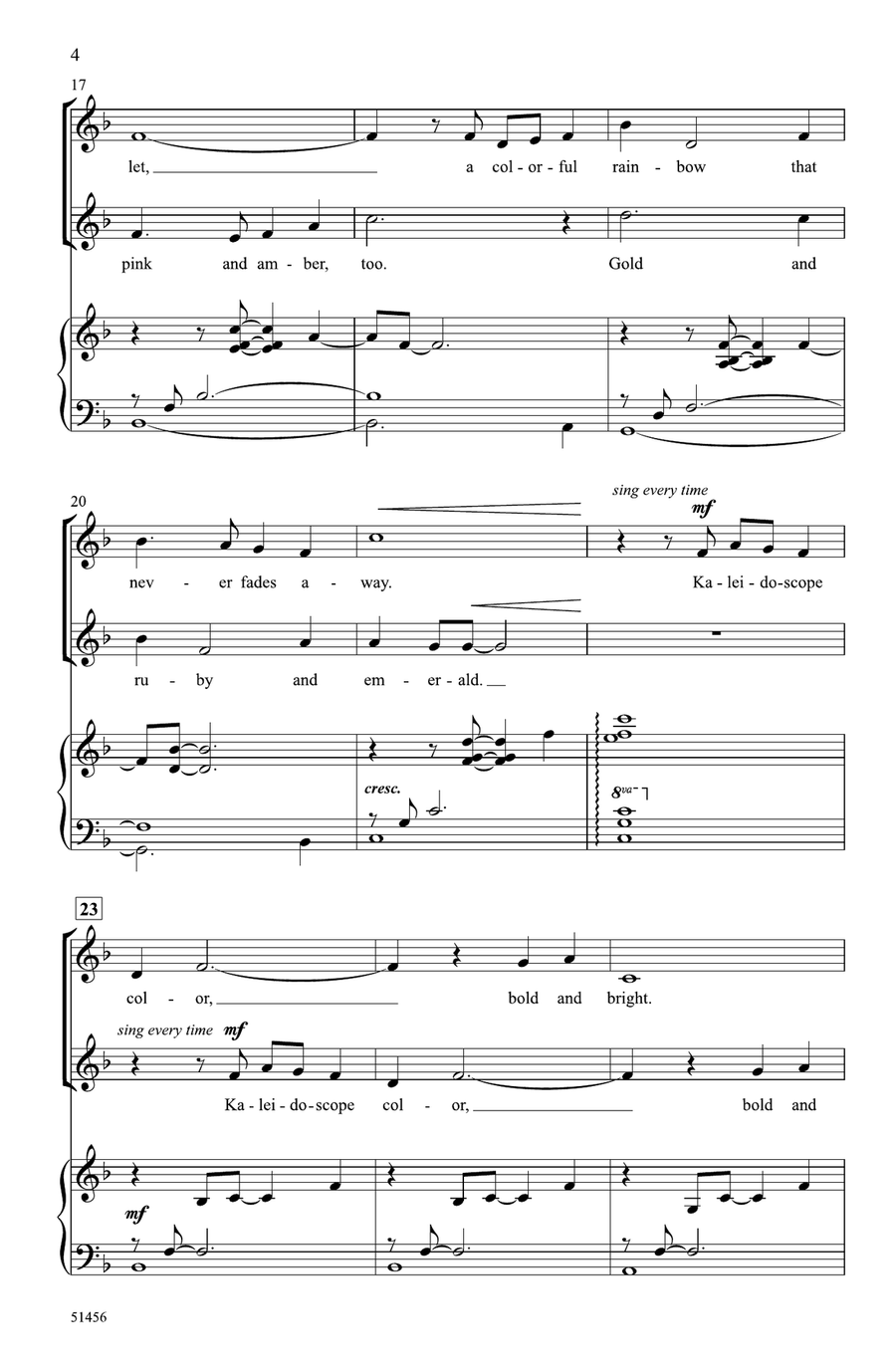 Kaleidoscope Color Kaleidoscope Color Choir scores gallery preview page 3