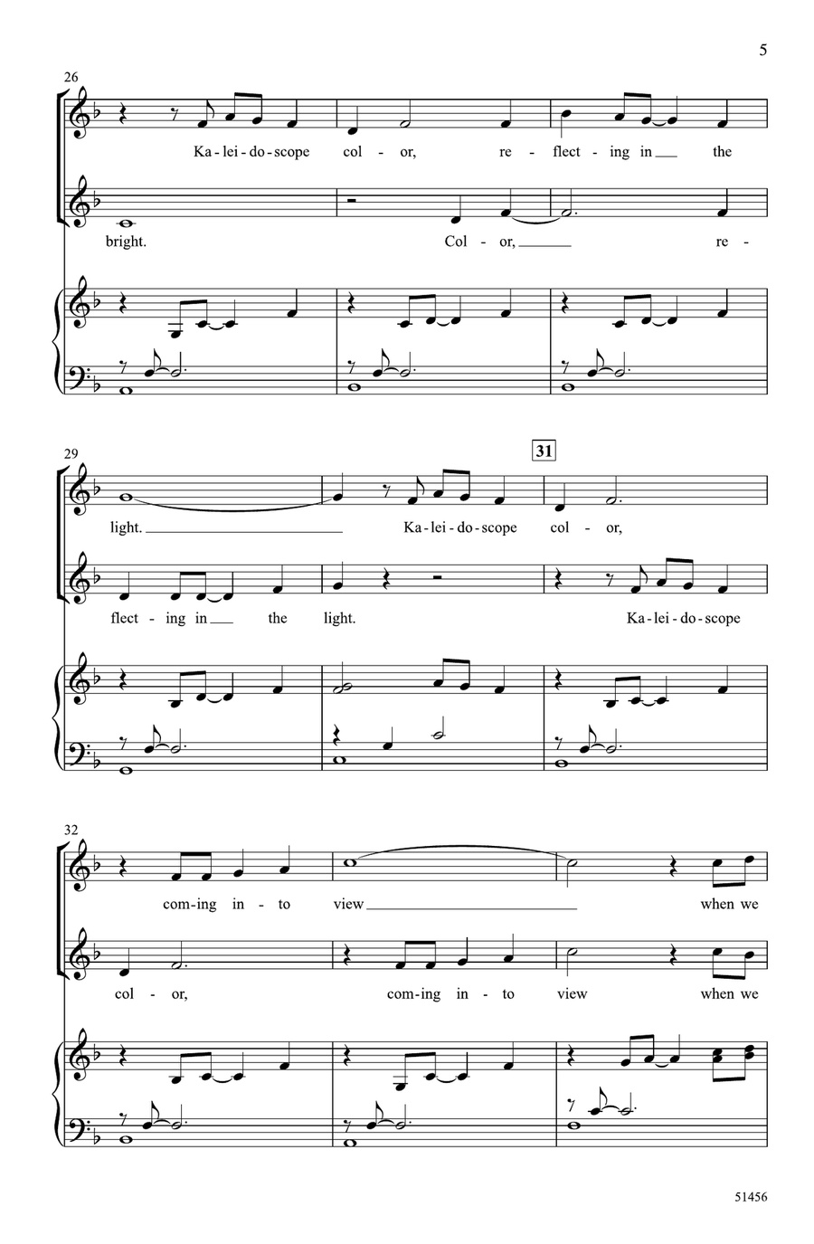 Kaleidoscope Color Kaleidoscope Color Choir scores gallery preview page 4