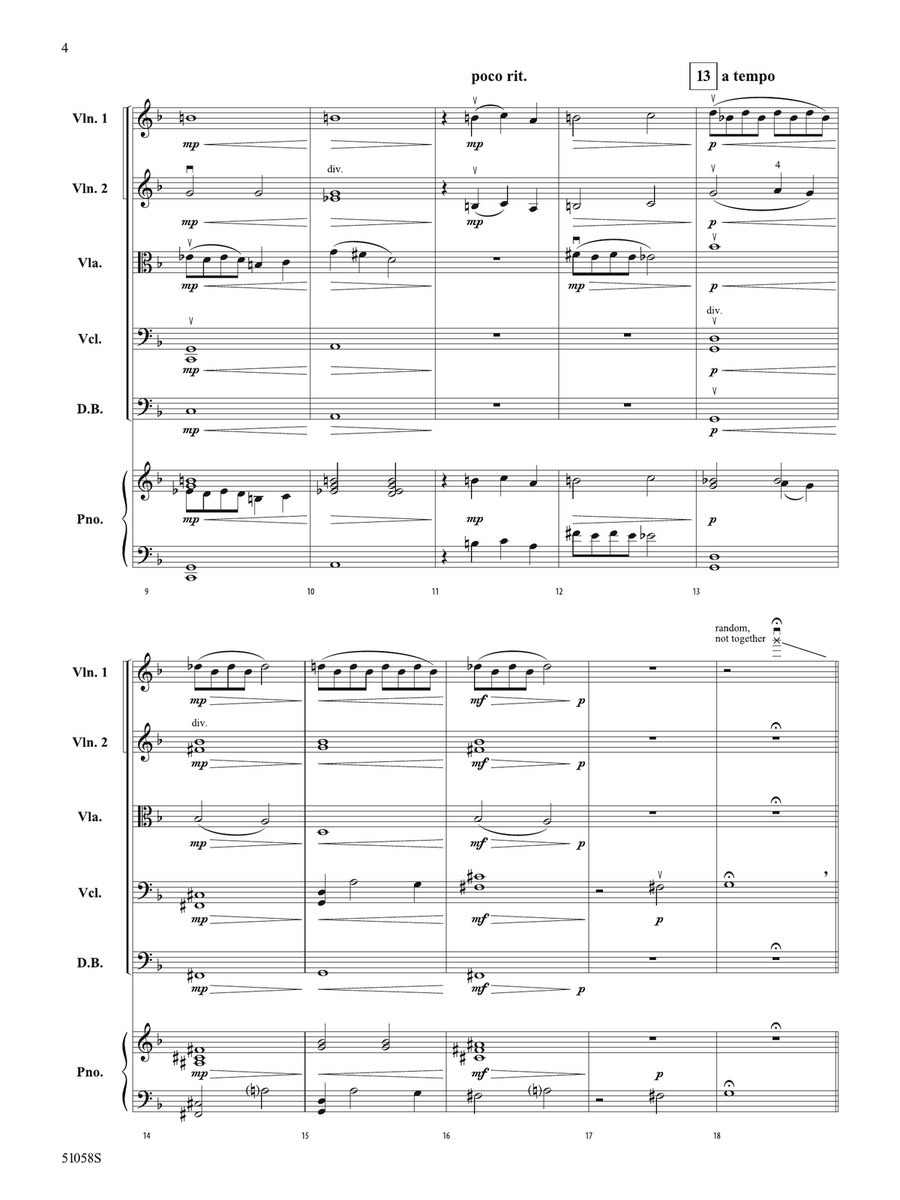 Into the Shadows: Score Into the Shadows: Score String Orchestra scores gallery preview page 4