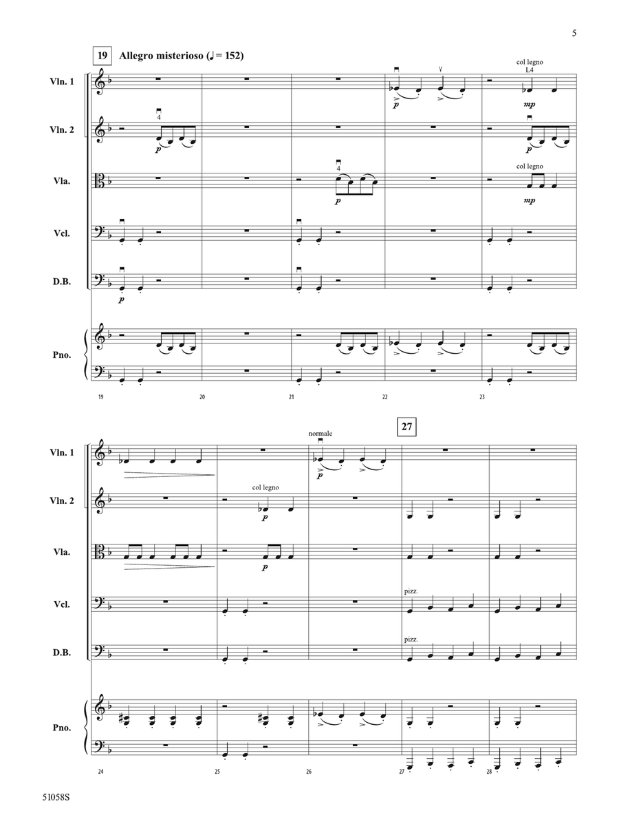 Into the Shadows: Score Into the Shadows: Score String Orchestra scores gallery preview page 5