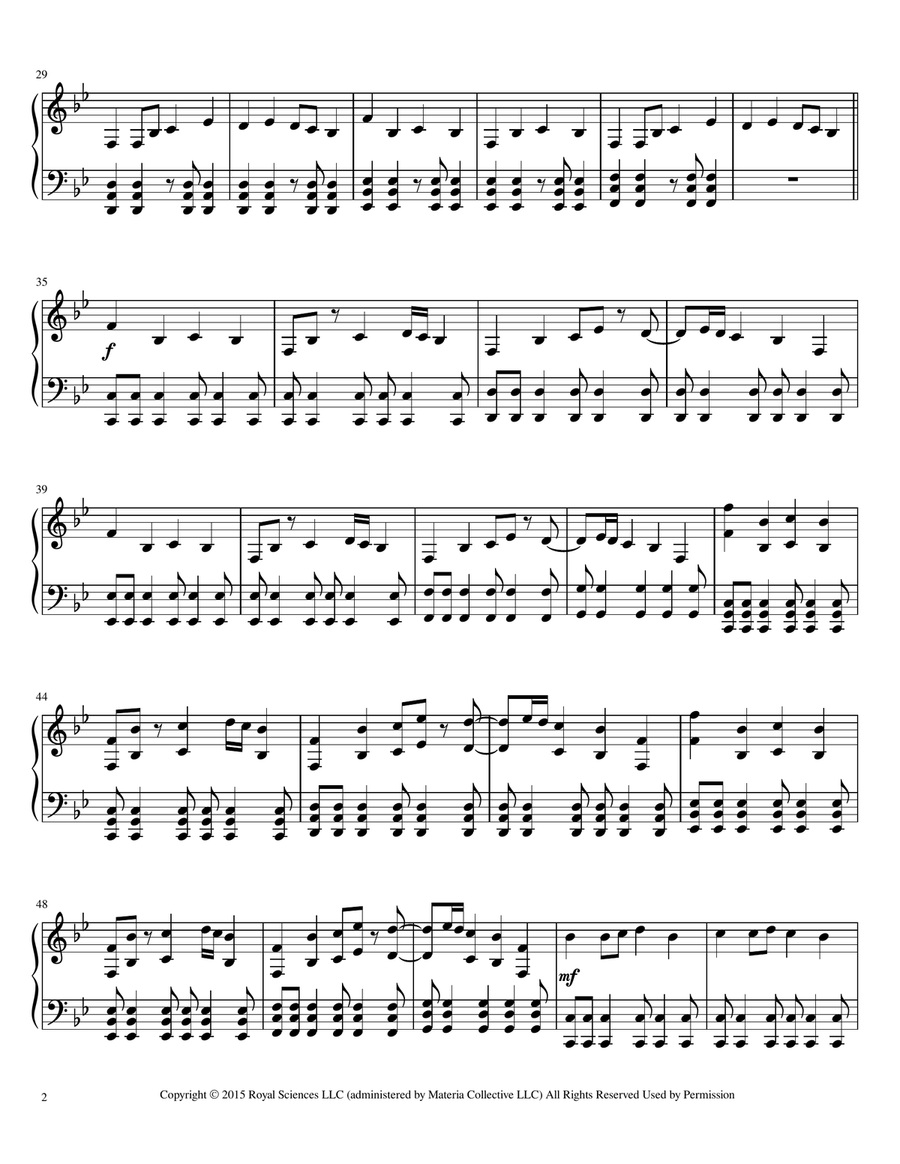 Hopes & Dreams Save The World His Theme Piano Solo scores gallery preview page 2