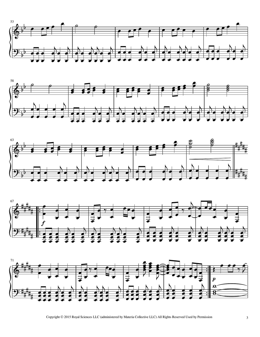 Hopes & Dreams Save The World His Theme Piano Solo scores gallery preview page 3