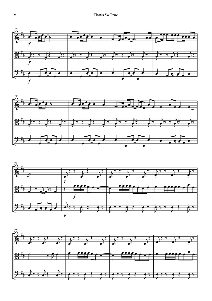 That's So True String Trio scores gallery preview page 2
