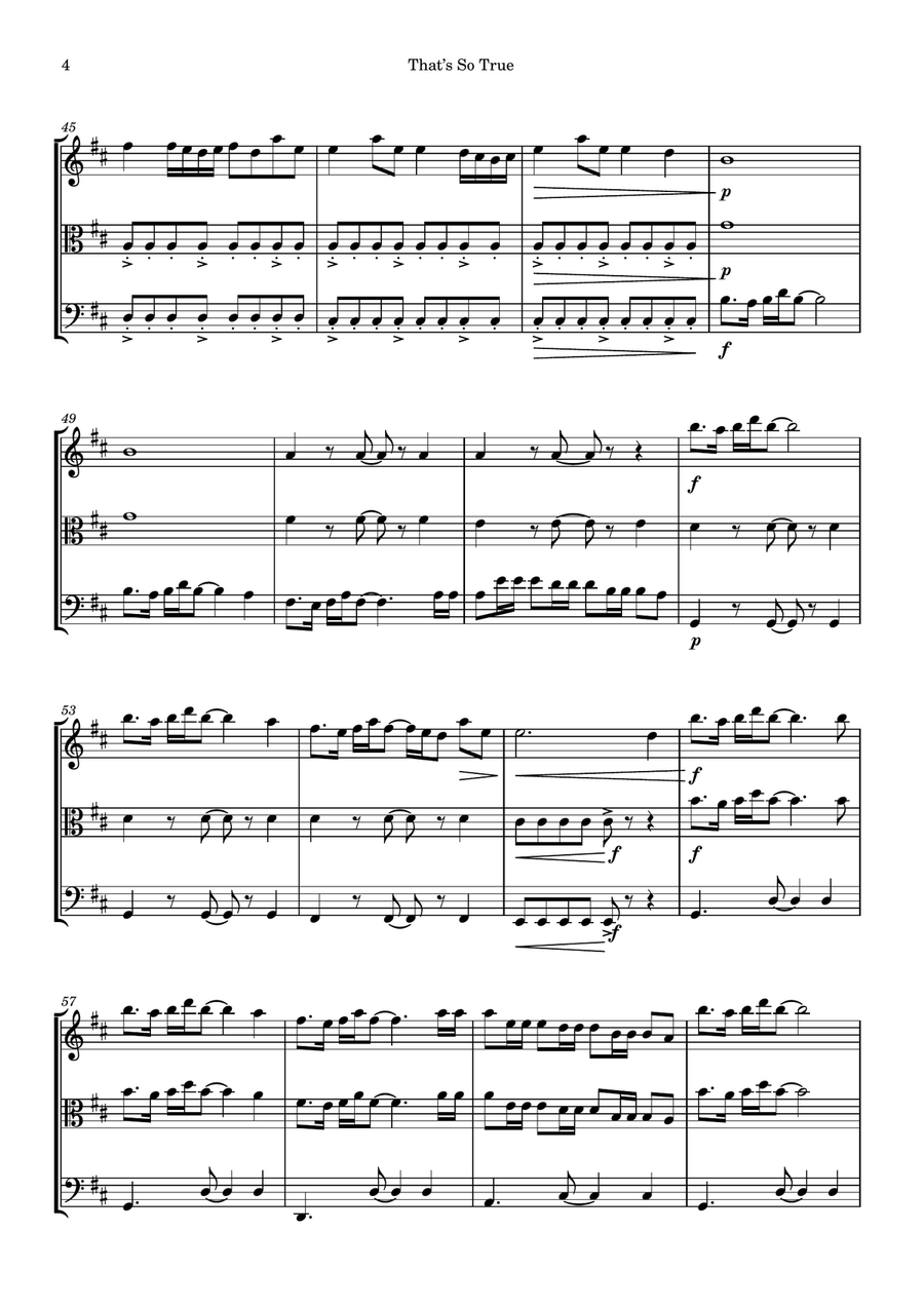 That's So True String Trio scores gallery preview page 4