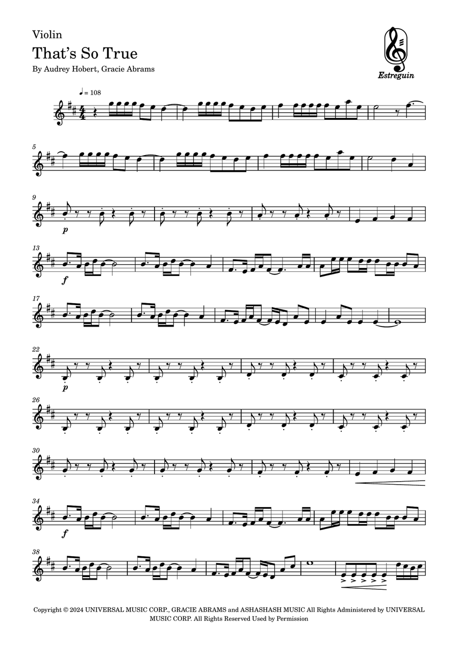 That's So True String Trio scores gallery preview page 6