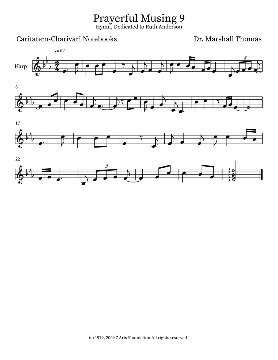 Prayerful Musing 9 Prayerful Musing 9 Small Ensemble scores gallery preview page 3