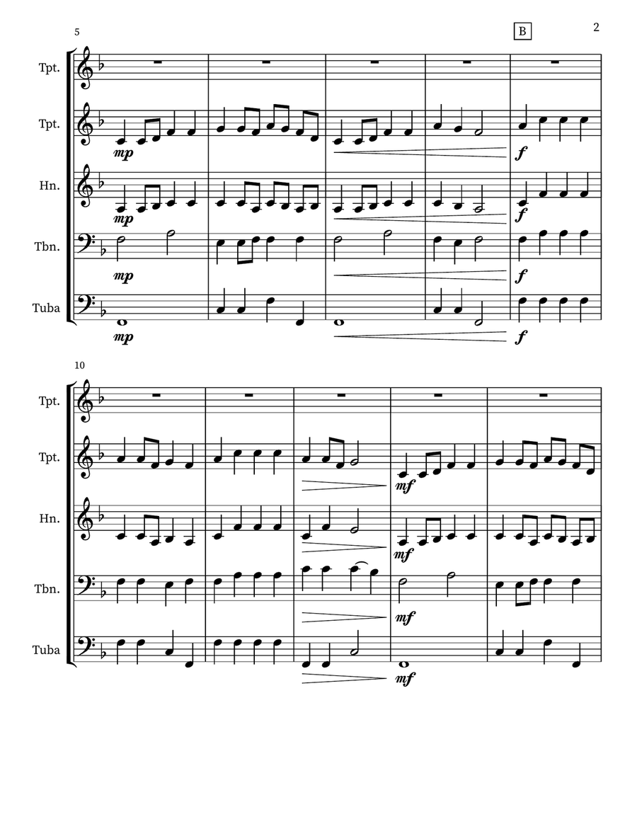 Bretheren, We Have Met to Worship Small Ensemble scores gallery preview page 2